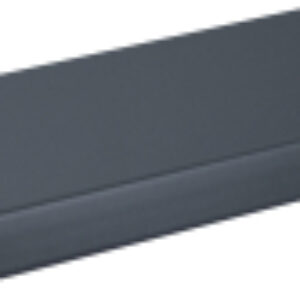 Подоконник ПВХ Антрацит Сатин с заглушкой 300x1400 21век