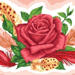 Картина по номерам Роза / КХ3040_53845 21век