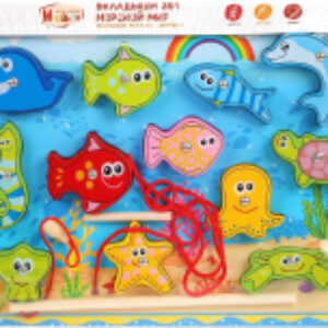 Развивающая игрушка Вкладыши. Морской мир 3 в 1 / 76763 21век