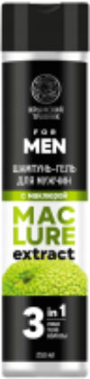 Шампунь-гель для душа для мужчин 3в1 с маклюрой 21век