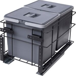 Корзина мусорная выдвижная 400 2x15LT / 87 473 21век