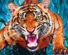 Набор алмазной вышивки Яростный тигр 40x50 ZM-2701 21век