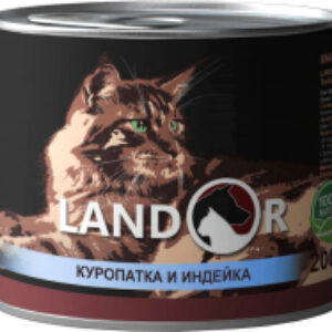 Влажный корм для кошек Для взрослых кошек куропатка с индейкой / 4250022 21век