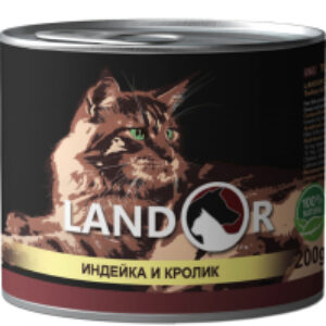 Влажный корм для кошек Для взрослых кошек индейка с кроликом / 4250039 21век
