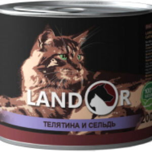 Влажный корм для кошек Для пожилых кошек телятина с сельдью / 4250046 21век