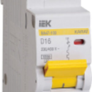 Выключатель автоматический ВА47-100 1Р 16А 10кА D / MVA40-1-016-D 21век