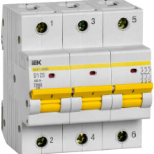 Выключатель автоматический ВА47-100МА 3P 125А 10кА D / MVA43-3-125-D 21век
