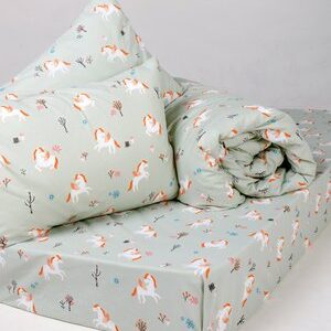 Комплект постельного белья Единороги 50x70 150x220 145x215 / НФ-10003747 21век