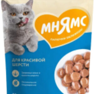 Влажный корм для кошек Кусочки в соусе с форелью для красивой шерсти / 540201 21век