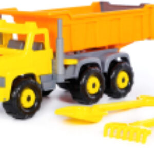 Самосвал игрушечный Супергигант с большими граблями и лопаткой / 5557 21век