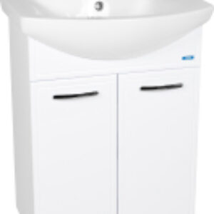 Тумба с умывальником Милан Балтика 60 / VMIL60BA-T2ST + WH110246 21век