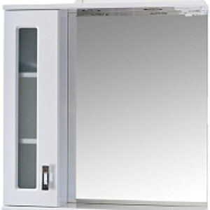 Шкаф с зеркалом для ванной Кристалл 67.02 L 21век