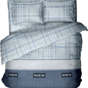 Комплект постельного белья Фланель Евро 70х70 Denim 4532 / 615102 21век