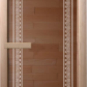 Стеклянная дверь для бани/сауны Арка 70x190 / DW01215 21век