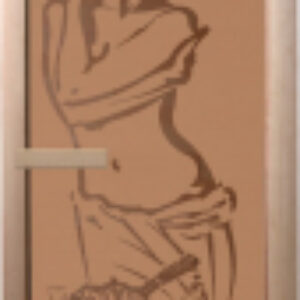 Стеклянная дверь для бани/сауны Искушение 70x190 / DW01392 21век