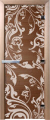 Стеклянная дверь для бани/сауны Венеция 70x190 / DW01580 21век