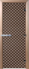 Стеклянная дверь для бани/сауны Мираж 70x190 / DW02825 21век