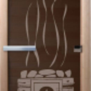 Стеклянная дверь для бани/сауны Банька 70x190 / DW02947 21век