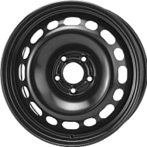 Штампованный диск 7755T 15x6" 5x112мм DIA 57.1мм ET 43мм Black 21век