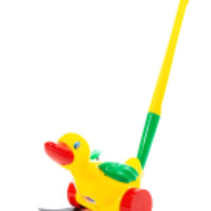 Игрушка-каталка Утенок с ручкой / 7925 21век