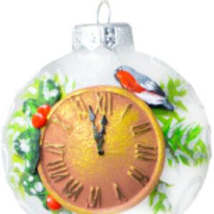 Шар новогодний Часы ШБ80-15 21век
