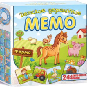 Развивающая игра Мемо Ферма / 8498 21век