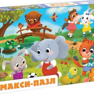 Развивающая игра Макси-пазлы. Милые зверята / 9178221 21век