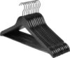 Набор деревянных вешалок-плечиков Черный 21век