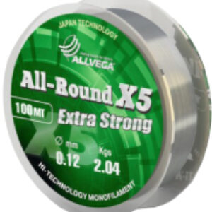Леска монофильная All-Round X5 100м 0.12мм / LAR10012 21век