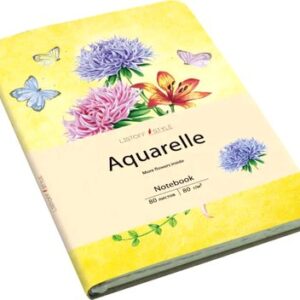 Записная книжка Aquarelle. Цветы на желтом / КЗАК6803003 21век