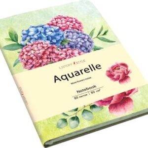 Записная книжка Aquarelle. Цветы на зеленом / КЗАК6803005 21век