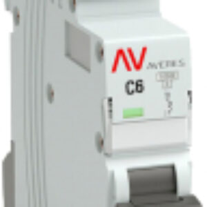 Выключатель автоматический Averes AV-10 1P 6A (C) 10kA / mcb10-1-06C-av 21век