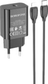 Зарядное устройство сетевое BA65A + кабель Type-C-Lighting 21век