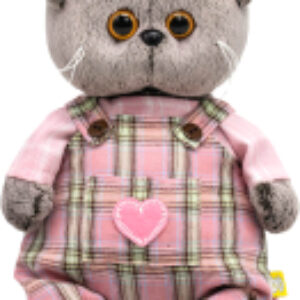 Мягкая игрушка Басик Baby в комбинезоне с сердечком / BB-132 21век