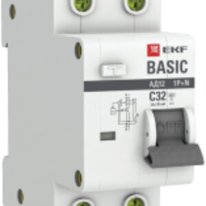 Дифференциальный автомат Basic АД-12 1P+N 63А 30мА АС C / DA12-63-30-bas 21век