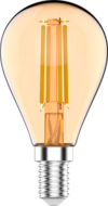 Лампа Basic Filament Шар 3.8W 350lm 2400К Е14 Golden LED / 1057154 21век