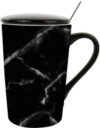 Кружка с ложкой Black and White Series 9957 21век