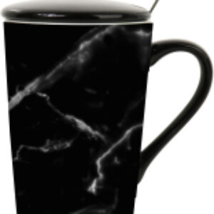 Кружка с ложкой Black and White Series 9957 21век