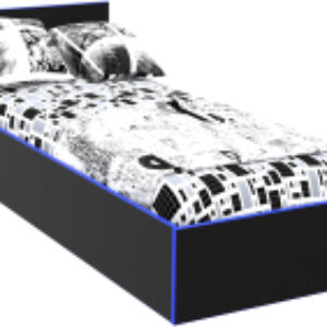 Односпальная кровать Black BL-КР10С 100x200/700x1052x2032 21век
