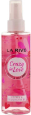 Спрей для тела Body & Hair Mist Crazy In Love Woman Парфюмированный 21век