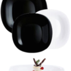 Набор тарелок Carine Black/White N1489 21век