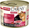 Влажный корм для кошек Carny Adult с говядиной и сердцем 21век
