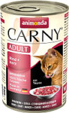 Влажный корм для кошек Carny Adult с говядиной и сердцем 21век