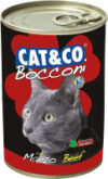 Влажный корм для кошек Cat&Co кусочки говядины в соусе 21век
