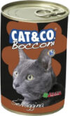 Влажный корм для кошек Cat&Co кусочки дичи в соусе 21век