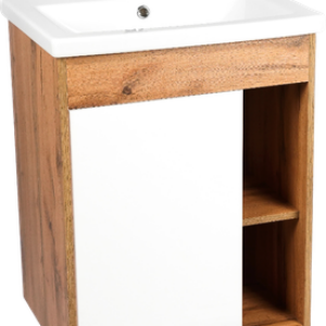 Тумба с умывальником Бостон Como 60 / VBOS60CO-T1ST+S-UM-COM60/1-w 21век