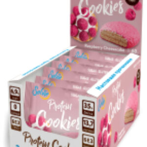 Набор протеинового печенья Cookie Малиновый Чизкейк с йогуртовой глазурью 21век