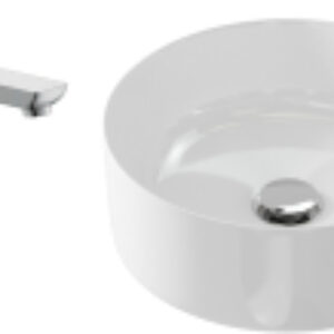 Умывальник со смесителем Crea 38 / UM-CRE38/1-oc-R + 63043 21век