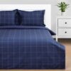 Комплект постельного белья Dark blue cage Дуэт / 10060111 21век