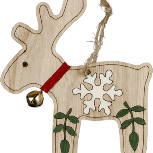 Елочная игрушка Decor Олень с колокольчиком / 47745 21век
